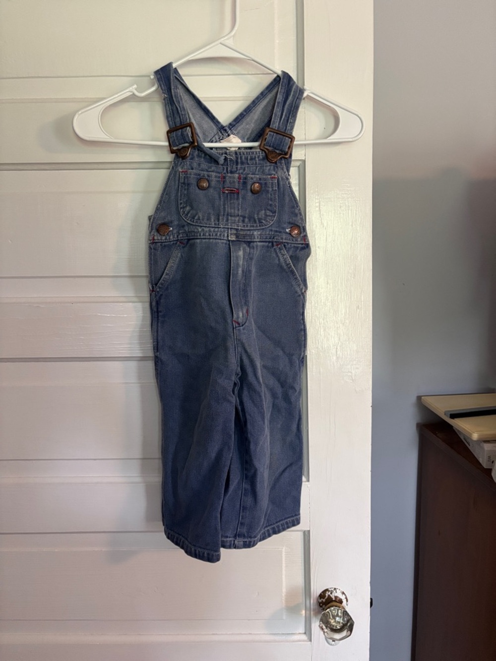 Vintage Bug Mac Kids Classic Denim Overalls - Blue